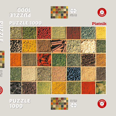 Piatnik: Gewürze 1000 Puzzle Schachtel 3D Modell