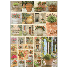 Darstellung des Puzzle Motivs Piatnik: Blumentöpfe - Puzzleteile: 200