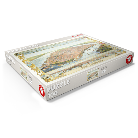 Piatnik: Stadtplan New York, 1853 100 Puzzle Schachtel Ansicht1