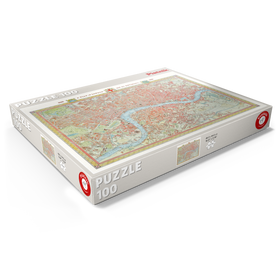 Darstellung des Puzzle Motivs Piatnik: Stadtplan London, 1831 - Puzzleteile: 100