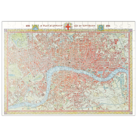 Darstellung des Puzzle Motivs Piatnik: Stadtplan London, 1831 - Puzzleteile: 200