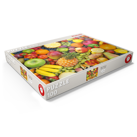 Darstellung des Puzzle Motivs Piatnik: Obst - Puzzleteile: 100