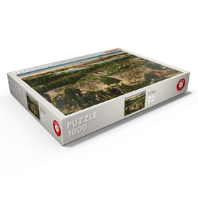 Alternative Darstellung des Puzzle-Motivs Piatnik: Hirschjagd des Kurfürsten, Johann Friedrich – Puzzleteile: 1000