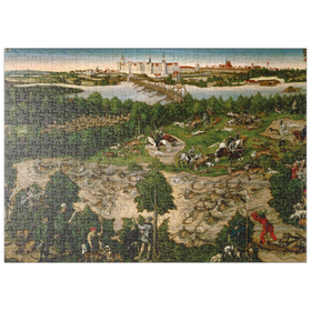 Darstellung des Puzzle Motivs Piatnik: Hirschjagd des Kurfürsten, Johann Friedrich - Puzzleteile: 500