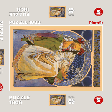 Piatnik: Prinzessin Hyacinta 1000 Puzzle Schachtel 3D Modell