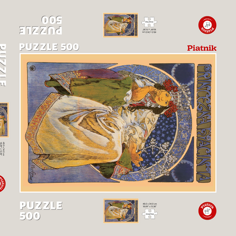 Piatnik: Prinzessin Hyacinta 500 Puzzle Schachtel 3D Modell