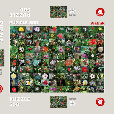 Piatnik: Blossoms / Blüten 500 Puzzle Schachtel 3D Modell