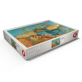 Darstellung des Puzzle Motivs Piatnik: Die Brücke von Langlois in Arles, Vincent van Gogh - Puzzleteile: 1000