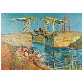 Darstellung des Puzzle Motivs Piatnik: Die Brücke von Langlois in Arles, Vincent van Gogh - Puzzleteile: 1000
