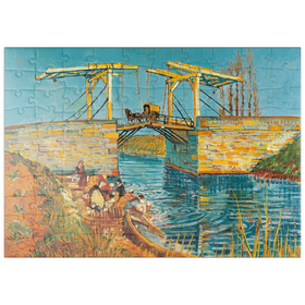 Darstellung des Puzzle Motivs Piatnik: Die Brücke von Langlois in Arles, Vincent van Gogh - Puzzleteile: 100