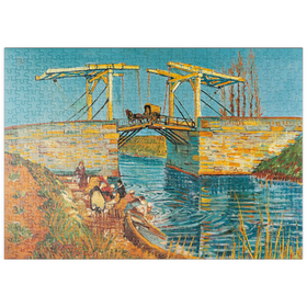Darstellung des Puzzle Motivs Piatnik: Die Brücke von Langlois in Arles, Vincent van Gogh - Puzzleteile: 500