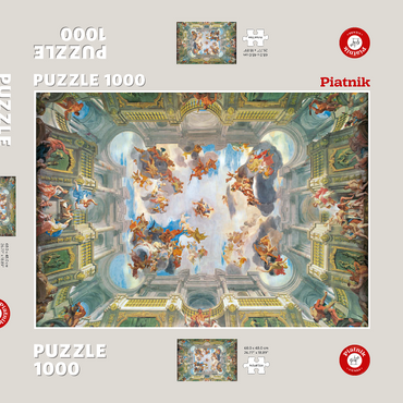 Piatnik: Deeds of Hercules and His Apotheosis 1000 Puzzle Schachtel 3D Modell