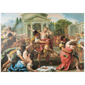 Darstellung des Puzzle Motivs Piatnik: Der Raub der Sabinerinnen, Sebastiano Ricci - Puzzleteile: 1000