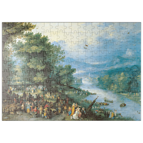 puzzleplate Piatnik: Landschaft mit dem jungen Tobias 200 Puzzle