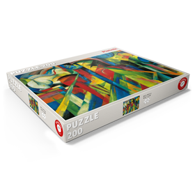 Darstellung des Puzzle Motivs Piatnik: Stallungen, Franz Marc - Puzzleteile: 200
