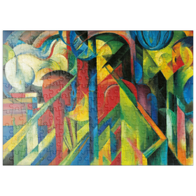 Darstellung des Puzzle Motivs Piatnik: Stallungen, Franz Marc - Puzzleteile: 200