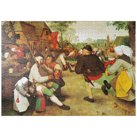 Darstellung des Puzzle Motivs Piatnik: Der Bauerntanz, Pieter Bruegel d.Ä. - Puzzleteile: 1000