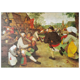 Darstellung des Puzzle Motivs Piatnik: Der Bauerntanz, Pieter Bruegel d.Ä. - Puzzleteile: 100