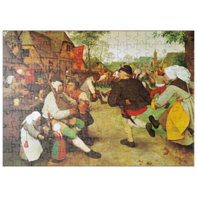 Darstellung des Puzzle Motivs Piatnik: Der Bauerntanz, Pieter Bruegel d.Ä. - Puzzleteile: 200