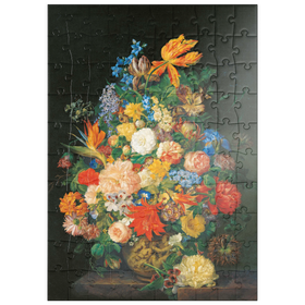 Darstellung des Puzzle Motivs Piatnik: Ein Blumenstrauß in einer Vase, Franz Xaver Petter - Puzzleteile: 100