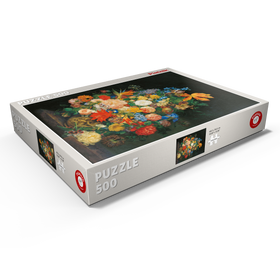 Darstellung des Puzzle Motivs Piatnik: Ein Blumenstrauß in einer Vase, Franz Xaver Petter - Puzzleteile: 500