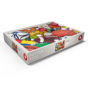 Alternative Darstellung des Puzzle-Motivs Piatnik: Sports / Bälle – Puzzleteile: 1000