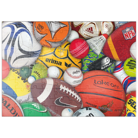 Darstellung des Puzzle Motivs Piatnik: Sports / Bälle - Puzzleteile: 100