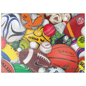 Darstellung des Puzzle Motivs Piatnik: Sports / Bälle - Puzzleteile: 500