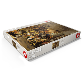 Darstellung des Puzzle Motivs Piatnik: Das Atelier des Künstlers, Pierre Subleyras - Puzzleteile: 200