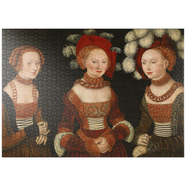 puzzleplate Piatnik: Die Prinzessinnen Sibylla, Emilia und Sidonia 1000 Puzzle