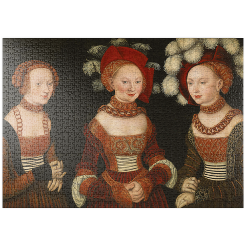 puzzleplate Piatnik: Die Prinzessinnen Sibylla, Emilia und Sidonia 1000 Puzzle