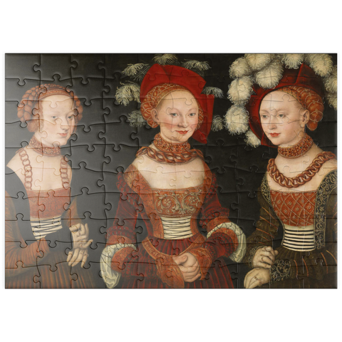 puzzleplate Piatnik: Die Prinzessinnen Sibylla, Emilia und Sidonia 100 Puzzle