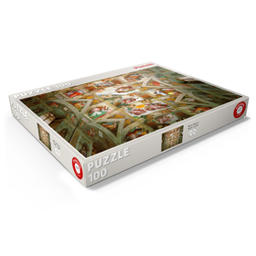 Darstellung des Puzzle Motivs Piatnik: Deckengemälde der Sixtinischen Kapelle, Michelangelo Buonarroti - Puzzleteile: 100