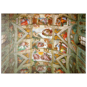 Darstellung des Puzzle Motivs Piatnik: Deckengemälde der Sixtinischen Kapelle, Michelangelo Buonarroti - Puzzleteile: 200