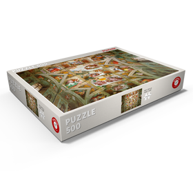 Darstellung des Puzzle Motivs Piatnik: Deckengemälde der Sixtinischen Kapelle, Michelangelo Buonarroti - Puzzleteile: 500