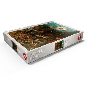 Darstellung des Puzzle Motivs Piatnik: Weltgerichtstriptychon, Hieronymus Bosch - Puzzleteile: 1000