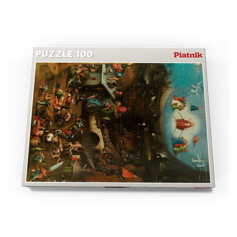 Piatnik: Weltgerichtstriptychon 100 Puzzle Schachtel Ansicht3