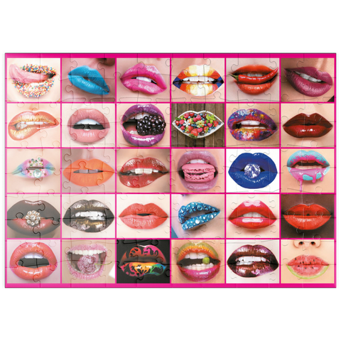 puzzleplate Piatnik: Beauty Lips / Lippenbekenntnisse 100 Puzzle