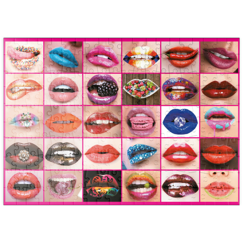 puzzleplate Piatnik: Beauty Lips / Lippenbekenntnisse 200 Puzzle