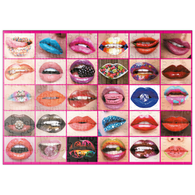 Darstellung des Puzzle Motivs Piatnik: Beauty Lips / Lippenbekenntnisse - Puzzleteile: 200