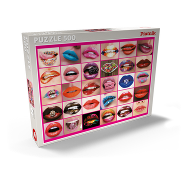 Piatnik: Beauty Lips / Lippenbekenntnisse 500 Puzzle Schachtel Ansicht2