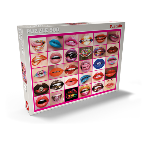 Piatnik: Beauty Lips / Lippenbekenntnisse 500 Puzzle Schachtel Ansicht2