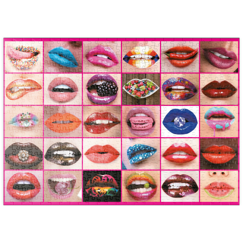 puzzleplate Piatnik: Beauty Lips / Lippenbekenntnisse 500 Puzzle