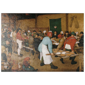Darstellung des Puzzle Motivs Piatnik: Die Bauernhochzeit, Pieter Bruegel d.Ä. - Puzzleteile: 200