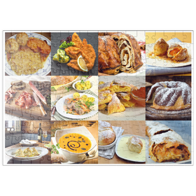 Darstellung des Puzzle Motivs Piatnik: Austrian Food Classics / Schmankerln - Puzzleteile: 200