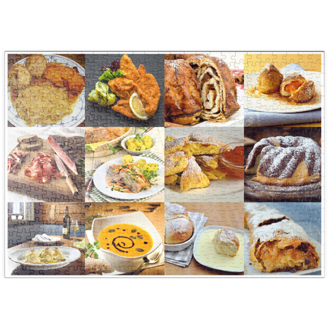 puzzleplate Piatnik: Austrian Food Classics / Schmankerln 500 Puzzle