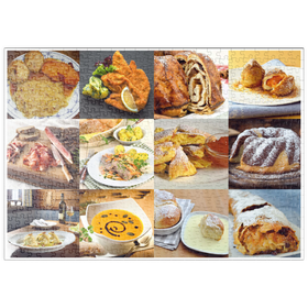 Darstellung des Puzzle Motivs Piatnik: Austrian Food Classics / Schmankerln - Puzzleteile: 500