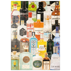 Darstellung des Puzzle Motivs Piatnik: Taste of Gin - Puzzleteile: 200
