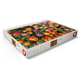 Darstellung des Puzzle Motivs Piatnik: Tulpen - Puzzleteile: 100