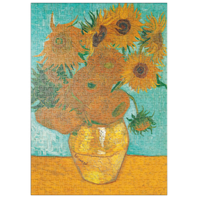 Darstellung des Puzzle Motivs Piatnik: Sonnenblumen, Vincent van Gogh - Puzzleteile: 500